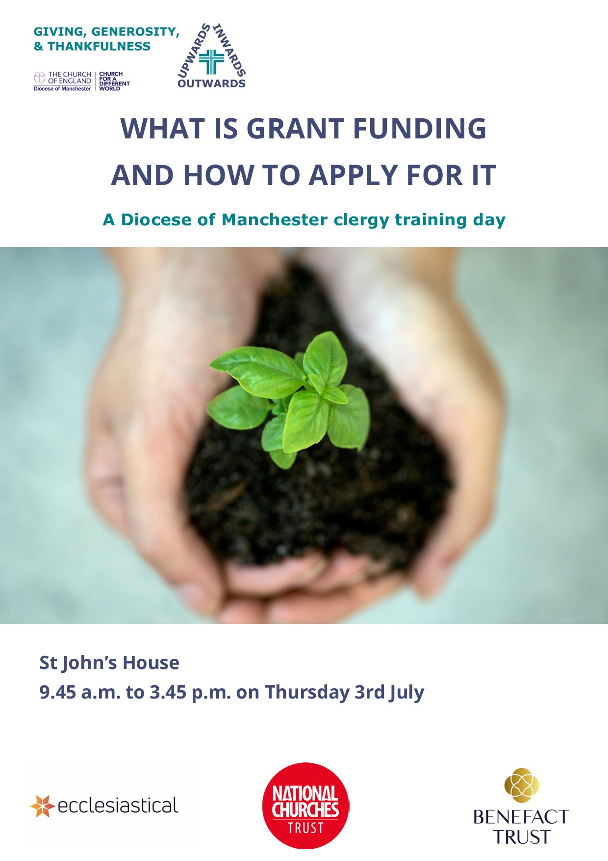Diocese of Manchester clergy training on Thursday 3rd July: save the date image
